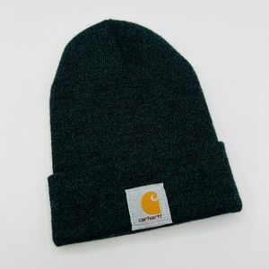 Carhartt Dark Green Beanie Hat Tobogan